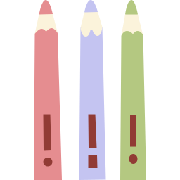 lápices de colores icono