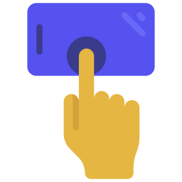 Tap here icon