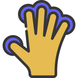 quatro dedos Ícone