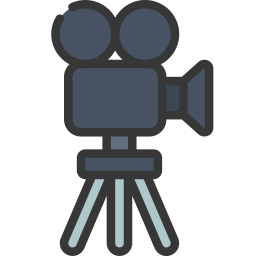 cámara filmográfica icono