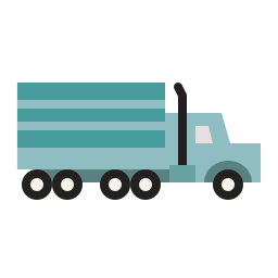 camion da carico icona