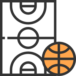 Basketball court icon