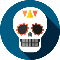 calavera mexicana icono