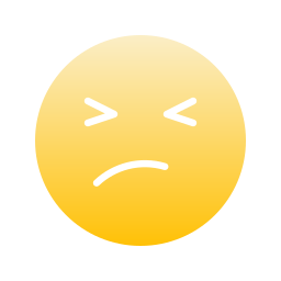 Angry face icon