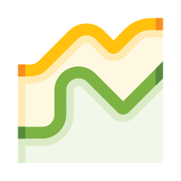 grafico di crescita icona