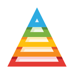 diagramme pyramidal Icône