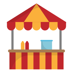 Food stand icon