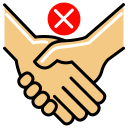 No handshake icon
