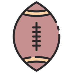ballon de rugby Icône
