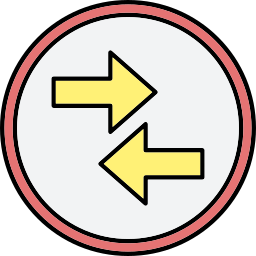 Opposite arrows icon