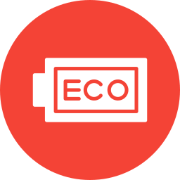 batería ecológica icono