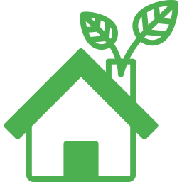 Eco house icon