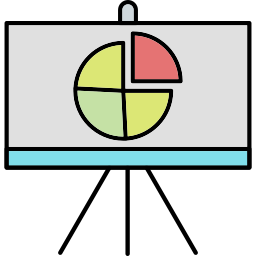 Graph pie icon