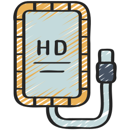 External hard drive icon