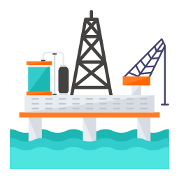 piattaforma offshore icona
