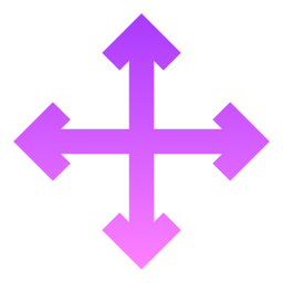 quattro frecce icona