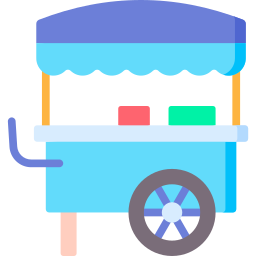 Food stand icon