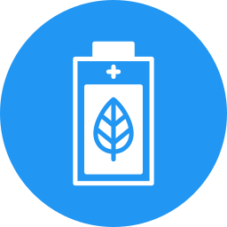 batería ecológica icono