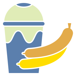 jus de banane Icône