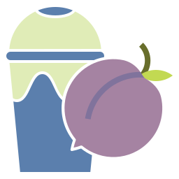 Peach juice icon