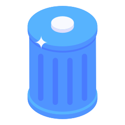 Trash can icon