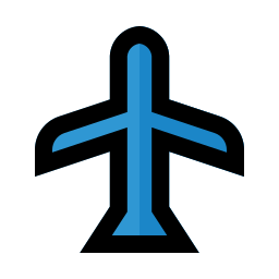 vliegtuig modus icoon