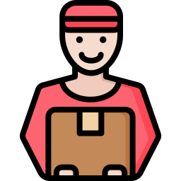 Delivery courier icon