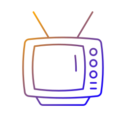 zabytkowy telewizor ikona