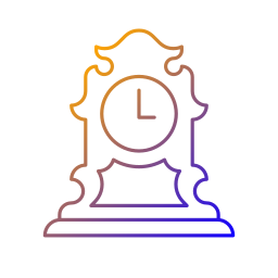 Tabletop clock icon