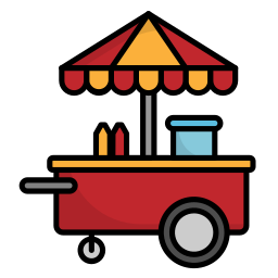 Food cart icon