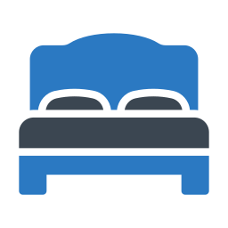 Hotel bed icon