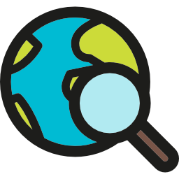 Earth globe icon