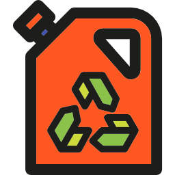 brandstof recyclen icoon