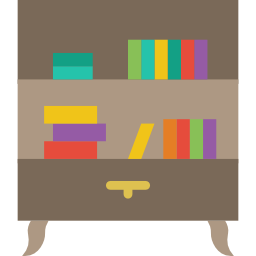 półka na książki ikona