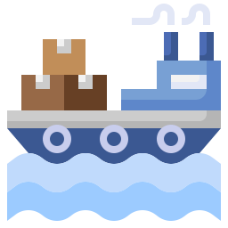 barco de carga icono