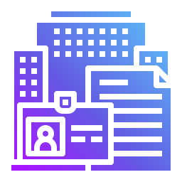 tarjeta de identificación icono