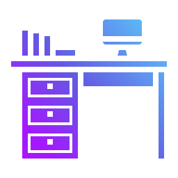 table de travail Icône