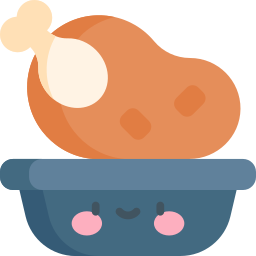 poulet grillé Icône