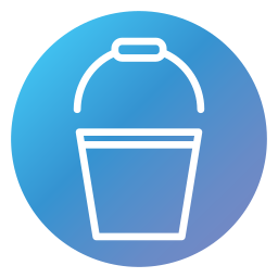 cubeta icono