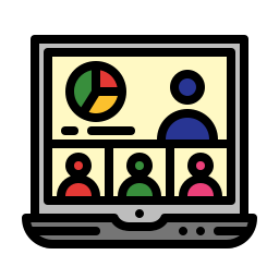 Online presentation icon