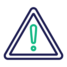 Warning sign icon