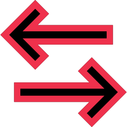 Left and right arrows icon