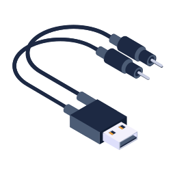 kabel pomocniczy ikona