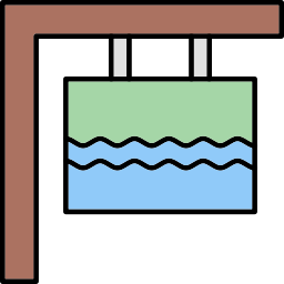 강 표지판 icon