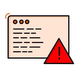 Warning sign icon