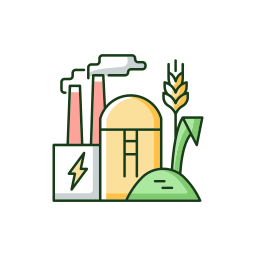 energía de biomasa icono
