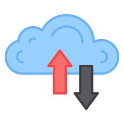 transferencia de datos icono