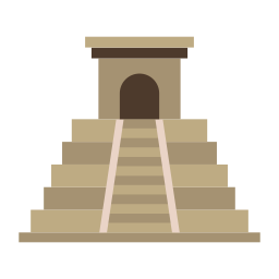 pyramide maya Icône