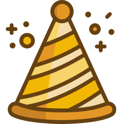 sombrero de fiesta icono