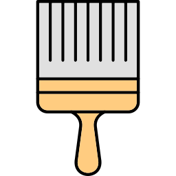 cepillo de pintura icono